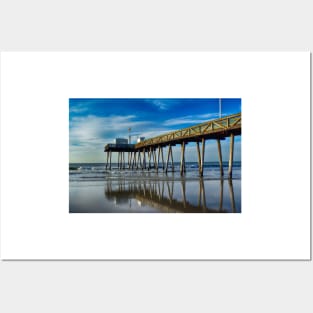 Fishing Pier In Ocean City, NJ Posters and Art